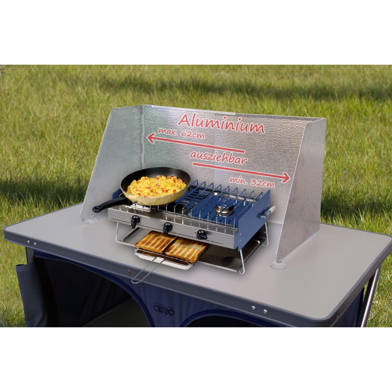 VGEBY Camping Poêle Pare-brise Pliable Portable Bloc Vent - Auto
