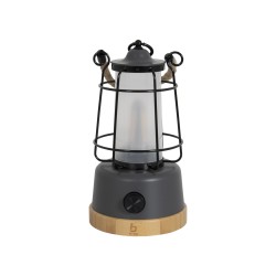 Lampe lanterne Harlington 370 lm – Rechargeable & design bambou