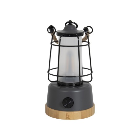 Lampe lanterne Harlington 370 lm – Rechargeable & design bambou