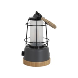 Lampe lanterne Harlington 370 lm – Rechargeable & design bambou