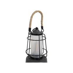 Lampe lanterne Harlington 370 lm – Rechargeable & design bambou