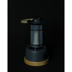 Lampe lanterne Harlington 370 lm – Rechargeable & design bambou