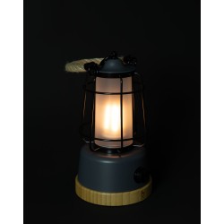 Lampe lanterne Harlington 370 lm – Rechargeable & design bambou