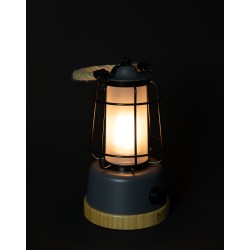 Lampe lanterne Harlington 370 lm – Rechargeable & design bambou