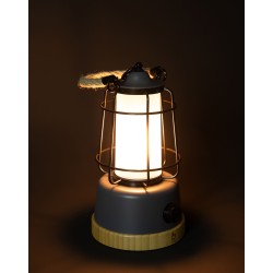 Lampe lanterne Harlington 370 lm – Rechargeable & design bambou