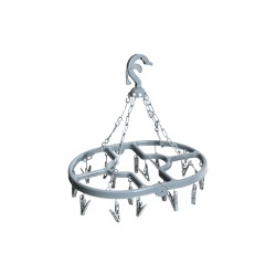 Etendoir pliable 16 pinces – Séchoir compact et pratique pour linge léger