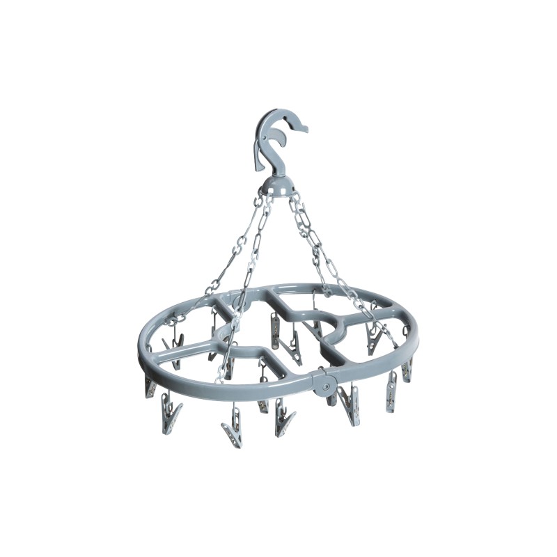 Etendoir pliable 16 pinces – Séchoir compact et pratique pour linge léger