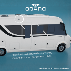 Système Caméra 360° Drone View 5 HDMI (Coques Carbones + Écran 7'')