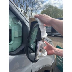 Coque protection rétroviseur Ford Transit bras court blanc 2014+ | Pack x2 | M7511