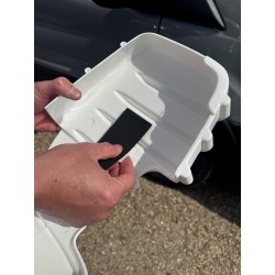 Coque protection rétroviseur Ford Transit bras court blanc 2014+ | Pack x2 | M7511