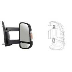 Coques protection rétroviseur Ducato/Jumper/Boxer BLANC à partir de 2025 x2 - M7535