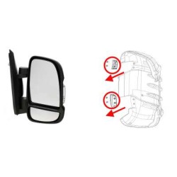 Coques protection rétroviseur Ducato/Jumper/Boxer NOIR à partir de 2025 x2 - M7542