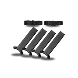 Lot de 4 adaptateurs noirs Disc-O-Bed pour lits superposés